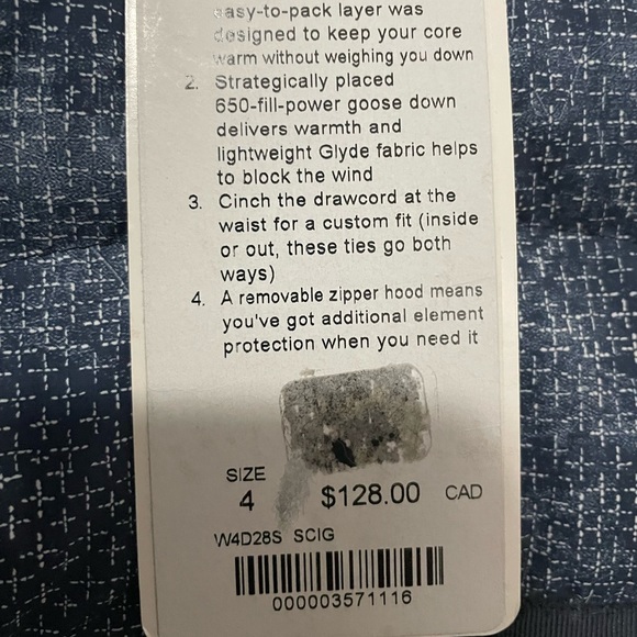 LULU LEMON SPEING FLING PUFFY VEST - Picture 6 of 6